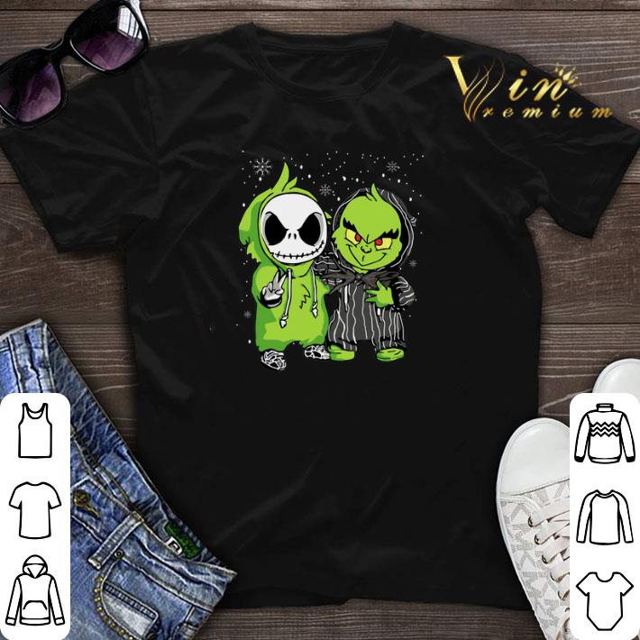 Christmas Baby Jack Skellington and Grinch shirt 1 - Christmas Baby Jack Skellington and Grinch shirt