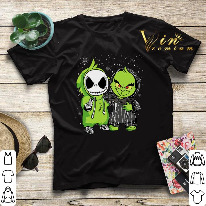 Christmas Baby Jack Skellington and Grinch shirt 4 - Christmas Baby Jack Skellington and Grinch shirt