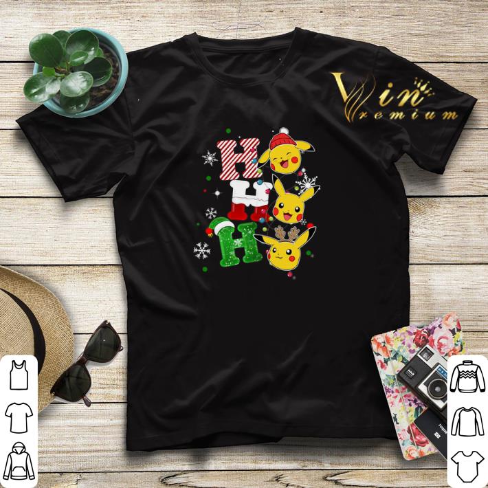 Christmas Pikachu ho ho ho shirt 4 - Christmas Pikachu ho ho ho shirt