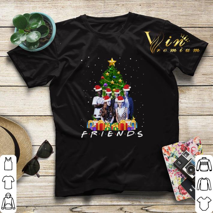 Christmas tree Friends Stranger Things Characters shirt 4 - Christmas tree Friends Stranger Things Characters shirt