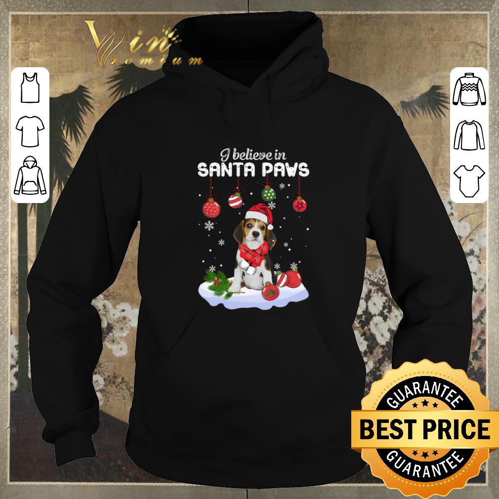 Funny Beagle i believe in Santa paws Christmas shirt 4 - Funny Beagle i believe in Santa paws Christmas shirt