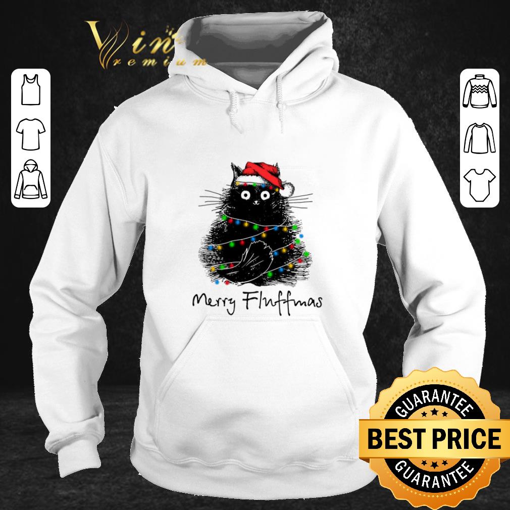 Funny Black Cat Merry Fluffmas shirt sweater 4 - Funny Black Cat Merry Fluffmas shirt sweater