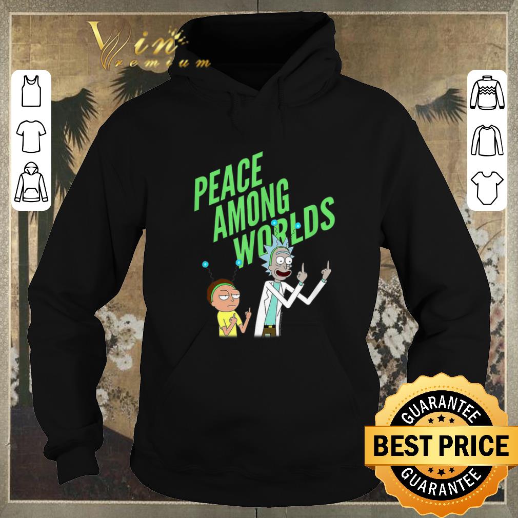 Funny Rick and Morty peace among worlds shirt sweater Funny Rick and Morty peace among worlds shirt sweater 4 - Funny Rick and Morty peace among worlds shirt sweater