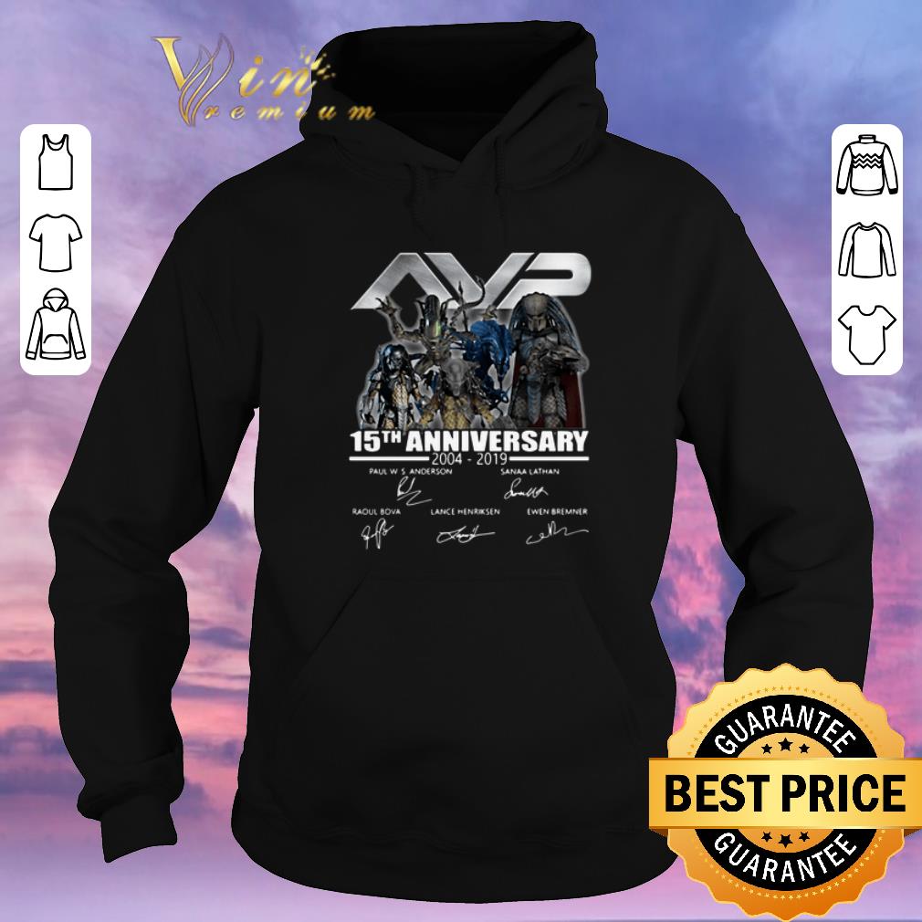 Funny Signatures AVP Alien vs Predator 15th Anniversary 2004 2019 shirt 4 - Funny Signatures AVP Alien vs Predator 15th Anniversary 2004 2019 shirt