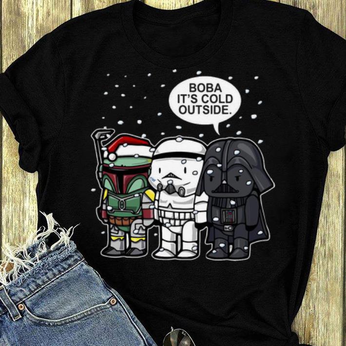 Great Star Wars Christmas Boba It s Cold Outside shirt 4 - Great Star Wars Christmas Boba It’s Cold Outside shirt