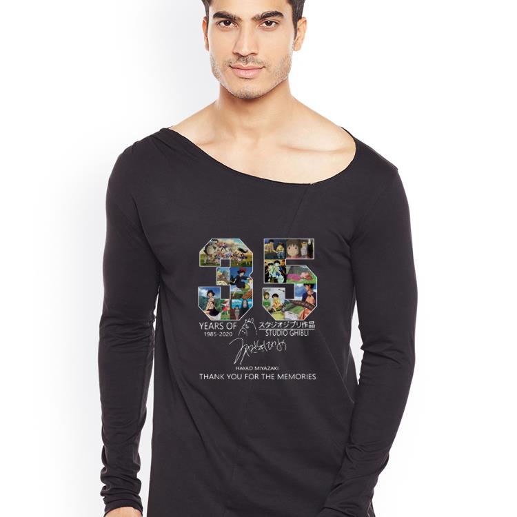 Great Studio Ghibli 35 Years 1985 2020 Thank You For The Memories Signature shirt 4 - Great Studio Ghibli 35 Years 1985-2020 Thank You For The Memories Signature shirt