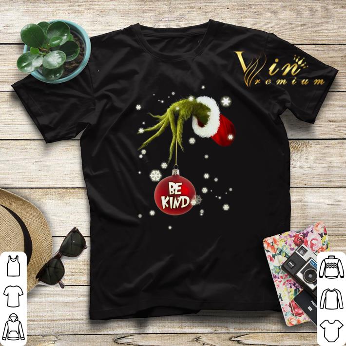 Grinch hand hold be kind Christmas shirt sweater 4 - Grinch hand hold be kind Christmas shirt sweater