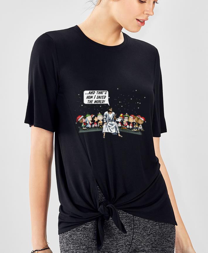 Hot And that s how I saved the world Peanuts and Jesus shirt 4 - Hot And that’s how I saved the world Peanuts and Jesus shirt