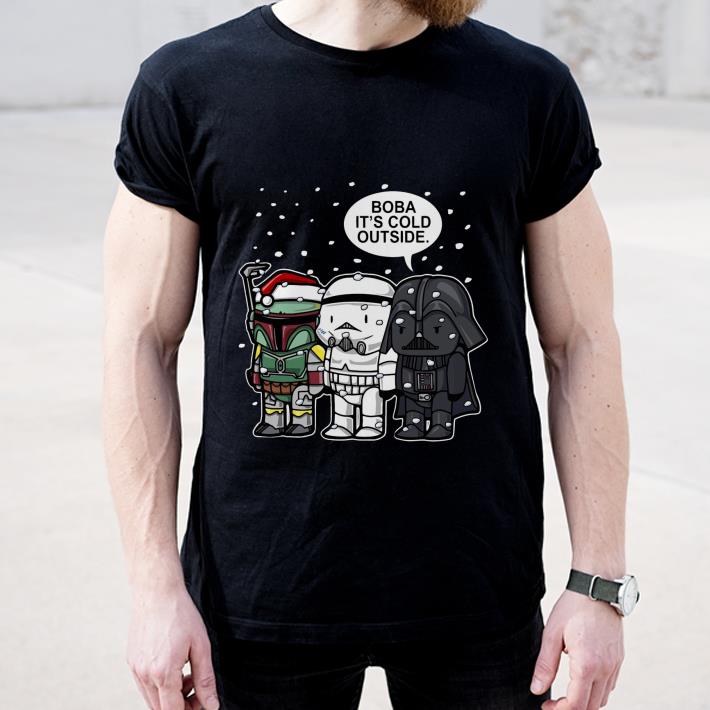 Hot Christmas Star Wars Boba it s cold outside shirt 4 - Hot Christmas Star Wars Boba it’s cold outside shirt