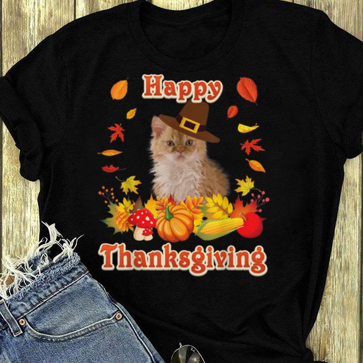 Hot Happy Thanksgiving Selkirk Rex Cat I m Thankful For My Lover shirt 4 - Hot Happy Thanksgiving Selkirk Rex Cat I'm Thankful For My Lover shirt