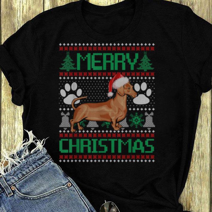 Hot Merry Christmas Dachshund Ugly Matching Funny Gift Dog Lover shirt 4 - Hot Merry Christmas Dachshund Ugly Matching Funny Gift Dog Lover shirt