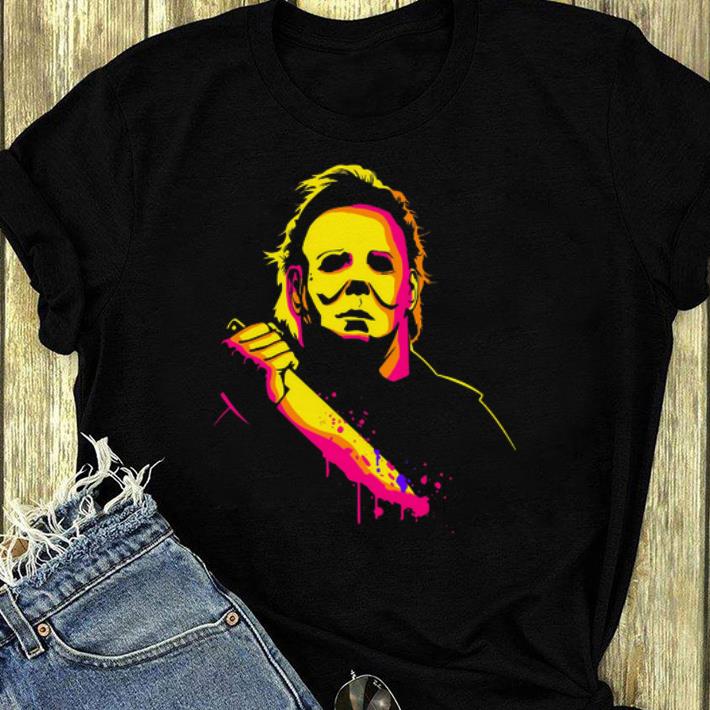 Hot Michael Myers With Knife Color Halloween shirt 4 - Hot Michael Myers With Knife Color Halloween shirt