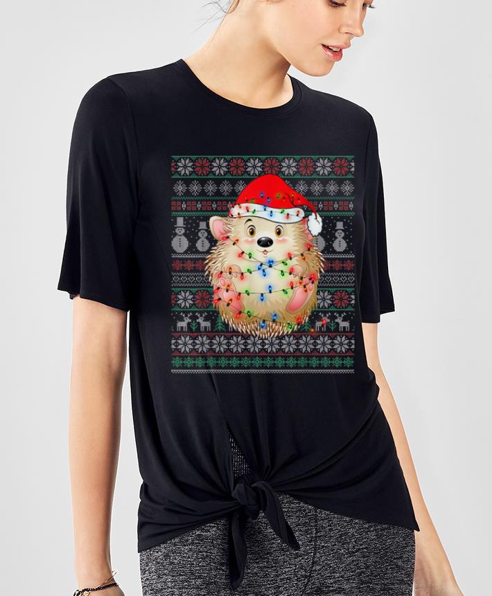 Hot Porcupine Christmas Light Ugly Christmas shirt 4 - Hot Porcupine Christmas Light Ugly Christmas shirt