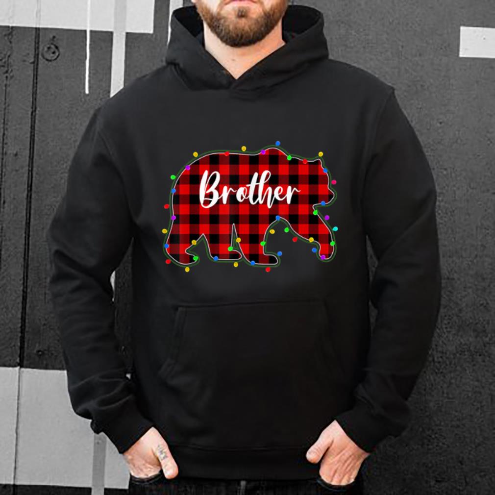 Hot Red Plaid Brother Bear Xmas Lights Matching Pajama Family sweater 4 - Hot Red Plaid Brother Bear Xmas Lights Matching Pajama Family sweater