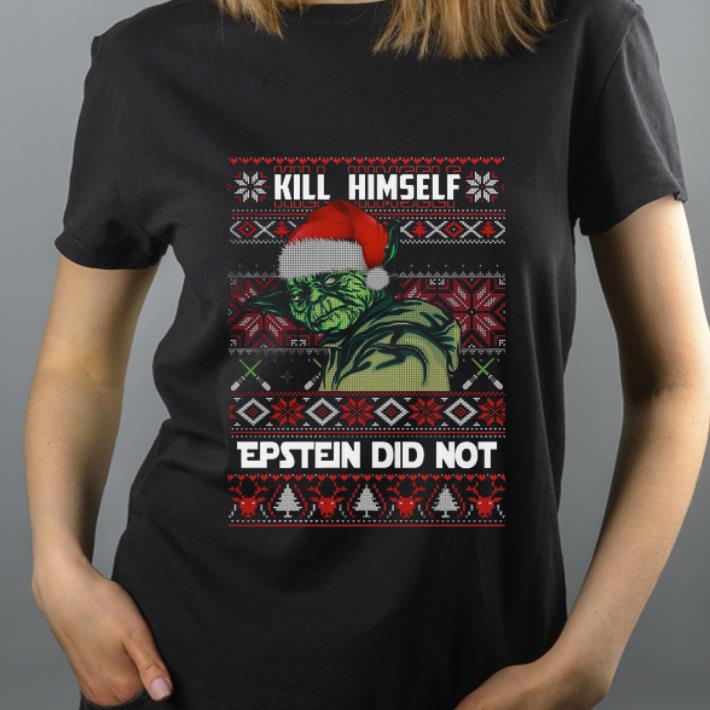 Hot kill himself Epstein didnt ugly christmas Yoda shirt 4 - Hot kill himself Epstein didnt ugly christmas Yoda shirt