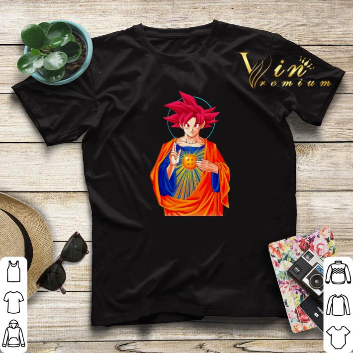 Jesus Mashup Son Goku Super Saiyan God shirt sweater Jesus Mashup Son Goku Super Saiyan God shirt sweater 4 - Jesus Mashup Son Goku Super Saiyan God shirt sweater