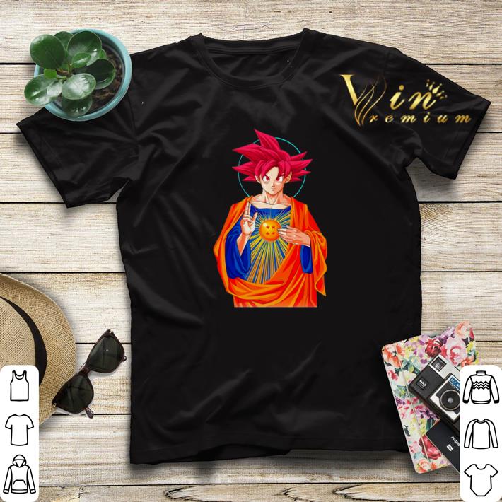 Jesus Mashup Son Goku Super Saiyan God shirt sweater 4 - Jesus Mashup Son Goku Super Saiyan God shirt sweater