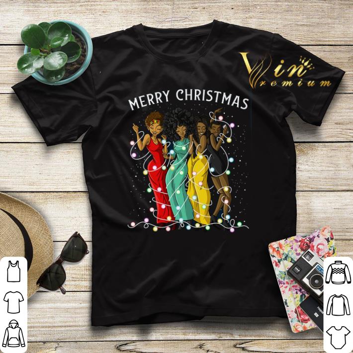 Merry Christmas Black Woman Friends Happy shirt sweater 4 - Merry Christmas Black Woman Friends Happy shirt sweater