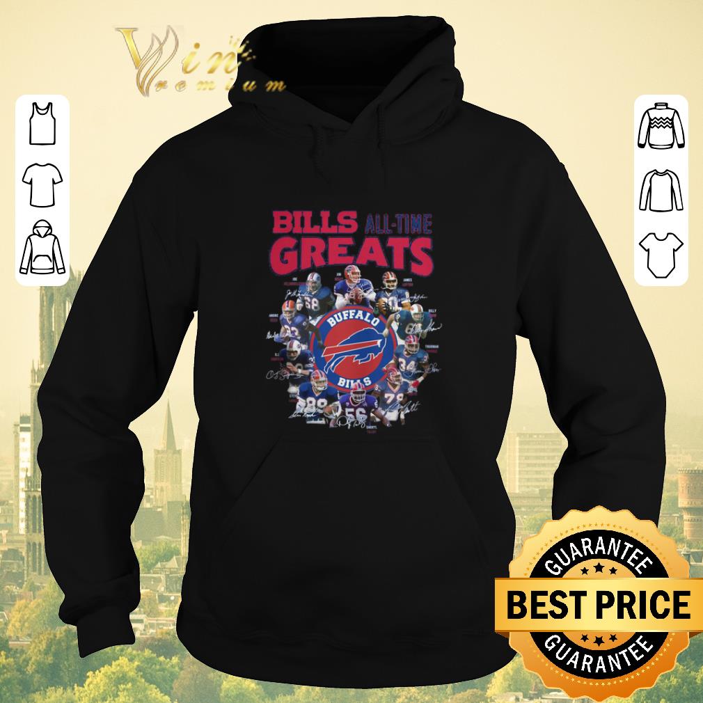Nice Buffalo Bills all time greats signatures name players shirt sweater 4 - Nice Buffalo Bills all time greats signatures name players shirt sweater