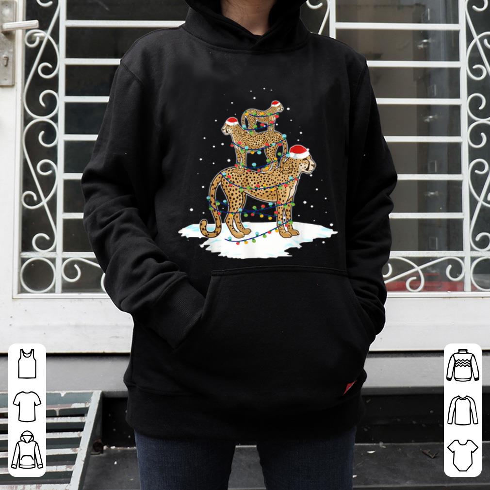 Nice Cheetah Santa Christmas Light Tree shirt 4 - Nice Cheetah Santa Christmas Light Tree shirt