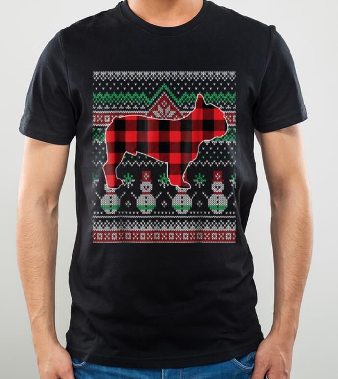 Nice French Bulldog Red Plaid Ugly Christmas Sweater shirt 4 - Nice French Bulldog Red Plaid Ugly Christmas Sweater shirt