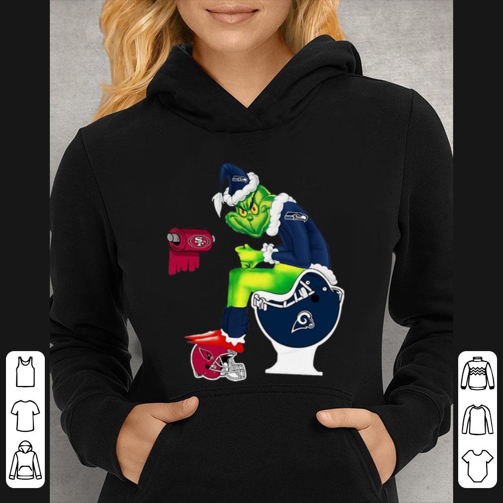 Nice Grinch Seattle Seahawks Los Angeles Rams Arizona Cardinals Toilet shirt 4 - Nice Grinch Seattle Seahawks Los Angeles Rams Arizona Cardinals Toilet shirt