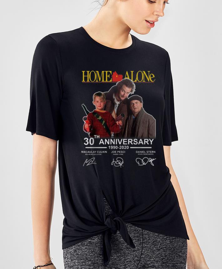 Nice Home Alone 30th Anniversary 1990 2020 Signatures shirt 4 - Nice Home Alone 30th Anniversary 1990-2020 Signatures shirt
