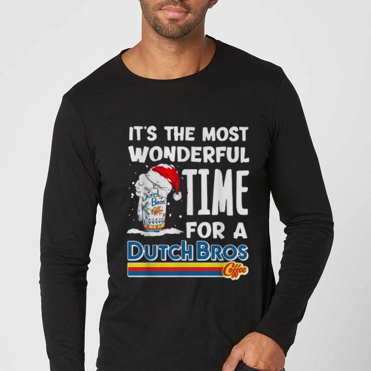 Nice It s The Most Wonderful Time For A Dutch Bros Coffee Christmas shirt 4 - Nice It's The Most Wonderful Time For A Dutch Bros Coffee Christmas shirt