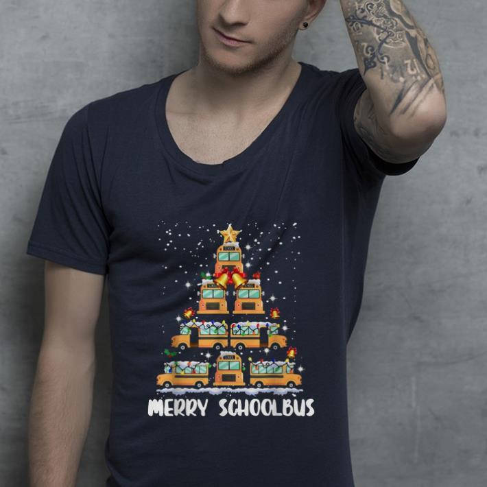 Nice Merry Schoolbus Christmas tree school bus driver shirt 4 - Nice Merry Schoolbus Christmas tree school bus driver shirt