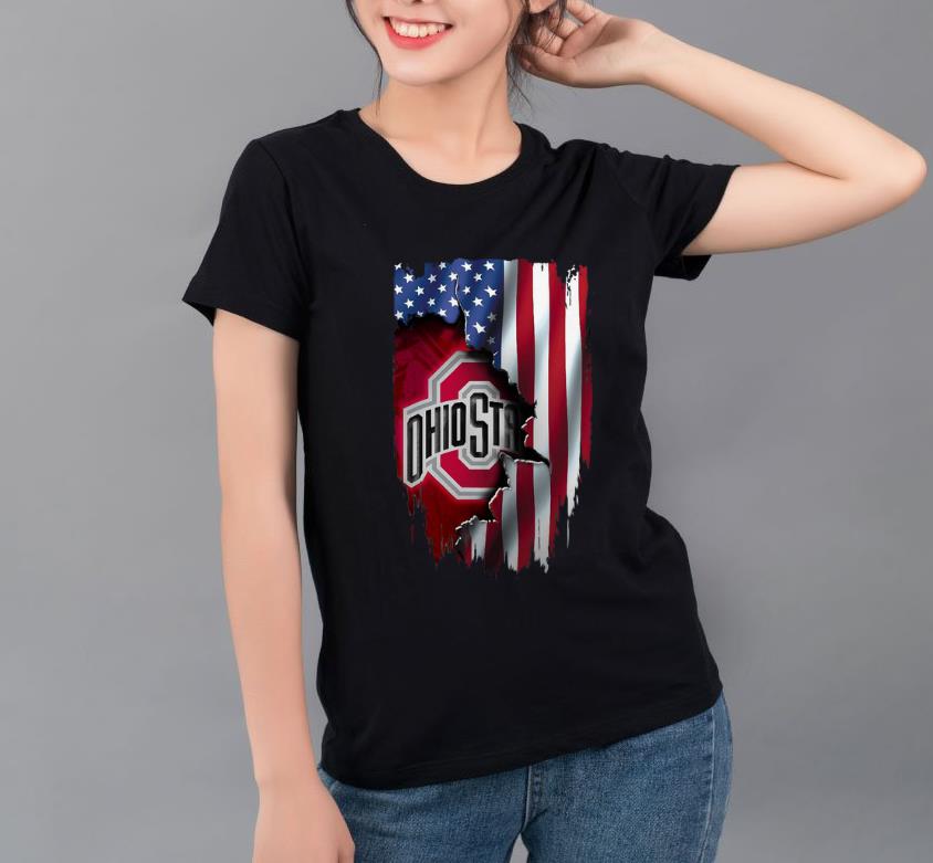 Nice Ohio State America Flag shirt 4 - Nice Ohio State America Flag shirt