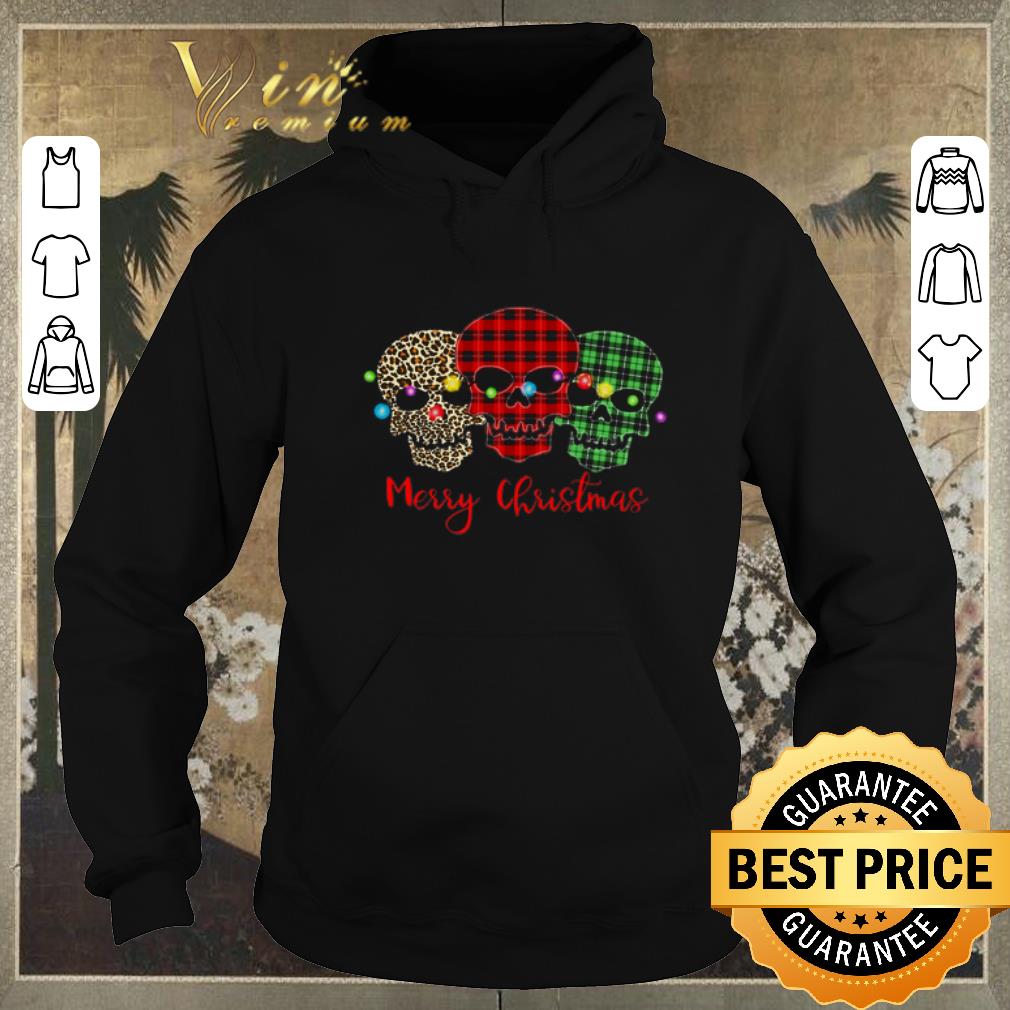 Nice Skull Merry Christmas Leopard Pattern Plaid shirt 4 - Nice Skull Merry Christmas Leopard Pattern Plaid shirt