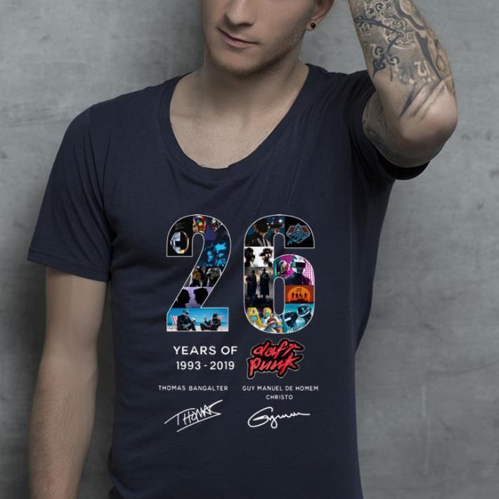 Official 26 Years Of Daft Punk Thomas Bangalter Signatures shirt 4 - Official 26 Years Of Daft Punk Thomas Bangalter Signatures shirt