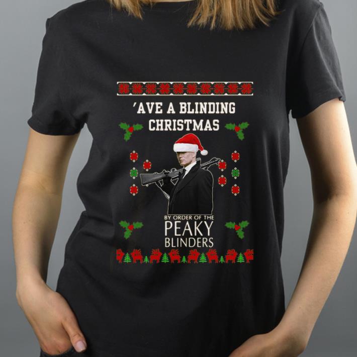 Official Ave A Blinding Christmas By Order Of The Peaky Blinders Ugly Christmas shirt 4 - Official Ave A Blinding Christmas By Order Of The Peaky Blinders Ugly Christmas shirt
