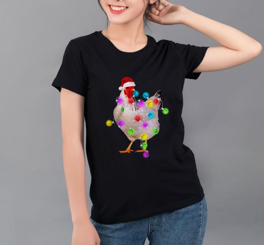 Official Chicken Christmas Lights shirt 4 - Official Chicken Christmas Lights shirt
