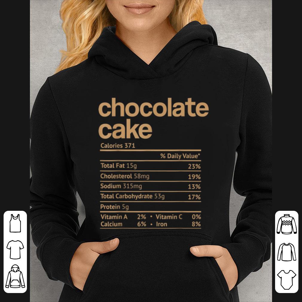 Official Chocolate Cake Nutrition Facts Funny Thanksgiving Christmas shirt 4 - Official Chocolate Cake Nutrition Facts Funny Thanksgiving Christmas shirt