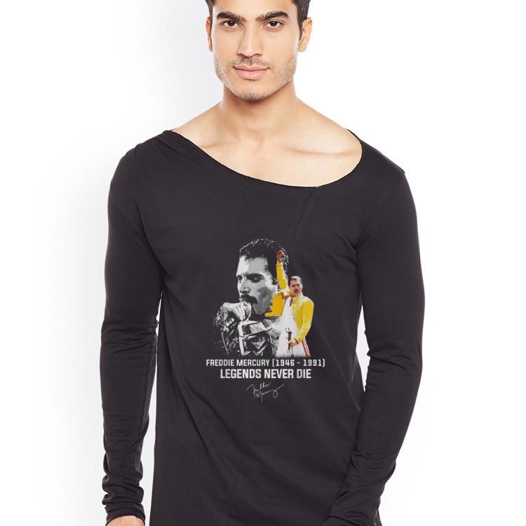 Official Freddie Mercury 1946 1991 Legends Never Die signature shirt 4 - Official Freddie Mercury 1946 1991 Legends Never Die signature shirt