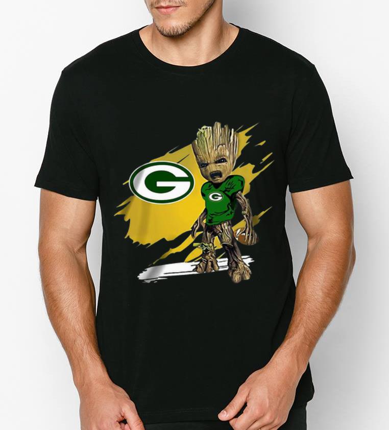 Official Green Bay Packers Baby Groot shirt 4 - Official Green Bay Packers Baby Groot shirt