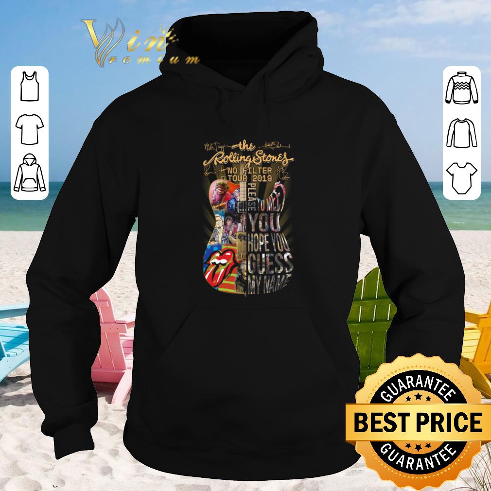 Official Guitar The Rolling Stones no filter tour 2019 signatures shirt sweater 2019 4 - Official Guitar The Rolling Stones no filter tour 2019 signatures shirt sweater 2019