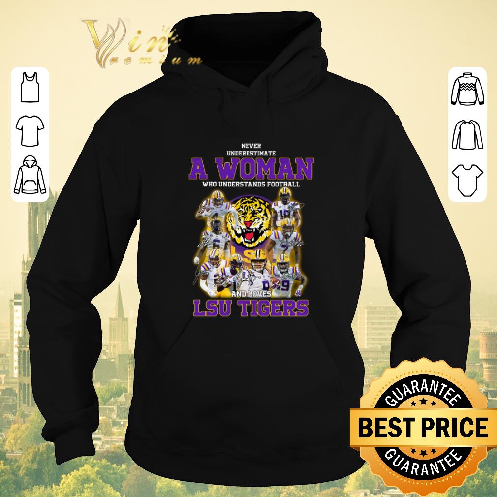 Official Never underestimate a woman who understands football LSU Tigers shirt sweater 4 - Official Never underestimate a woman who understands football LSU Tigers shirt sweater