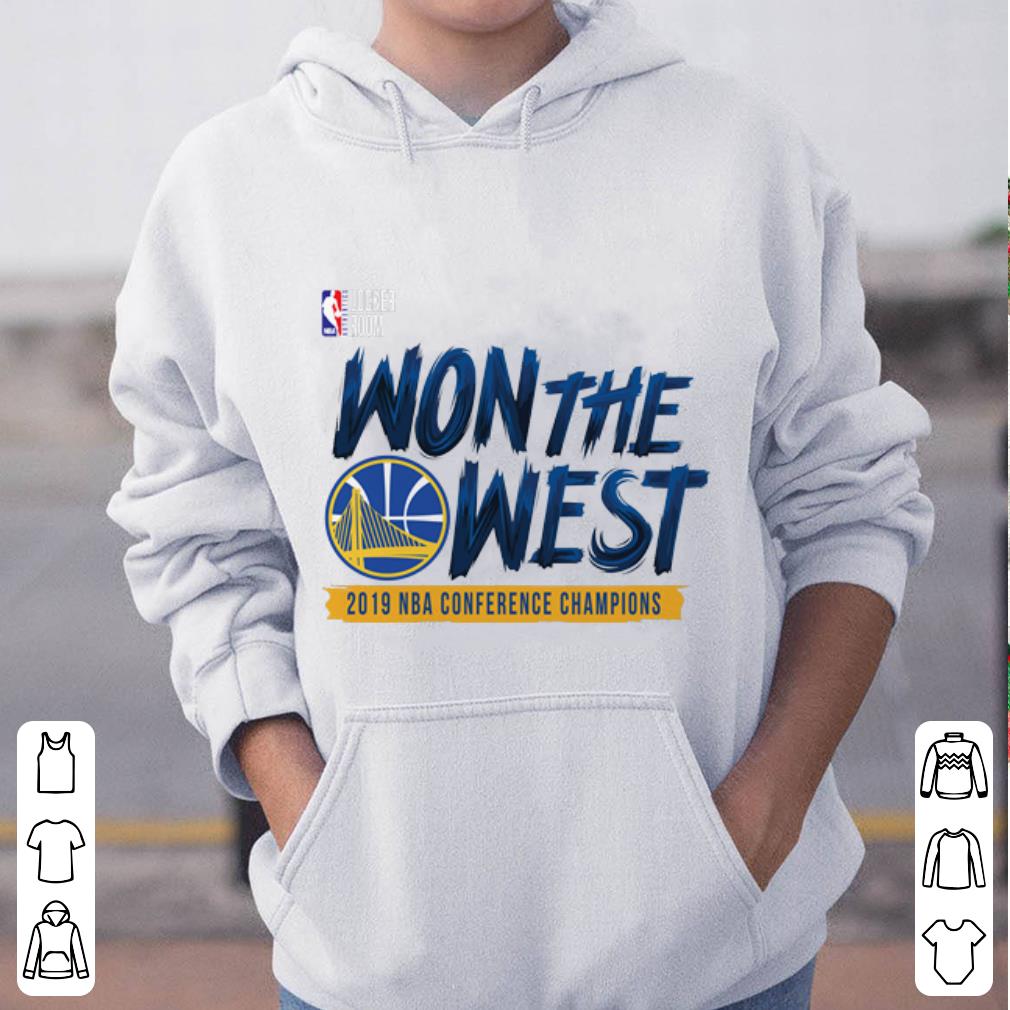 Official Won The West Golden State Warriors 2019 Nba Conference Chapions shirt 4 - Official Won The West Golden State Warriors 2019 Nba Conference Chapions shirt