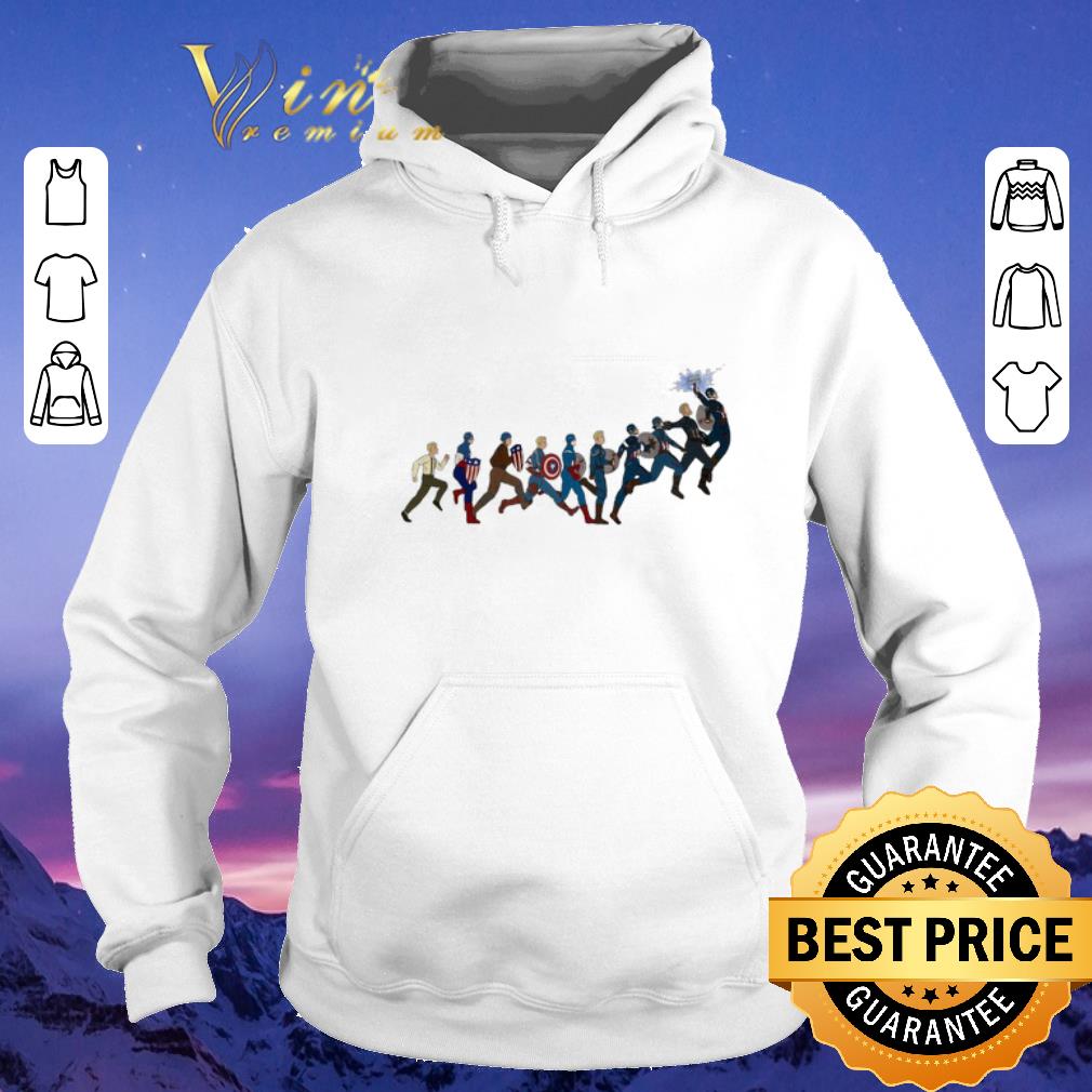Original Captain America s Evolution shirt sweater 4 - Original Captain America's Evolution shirt sweater