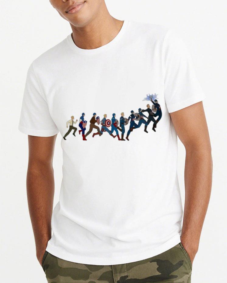 Original Captain America s Evolution shirt 4 - Original Captain America's Evolution shirt