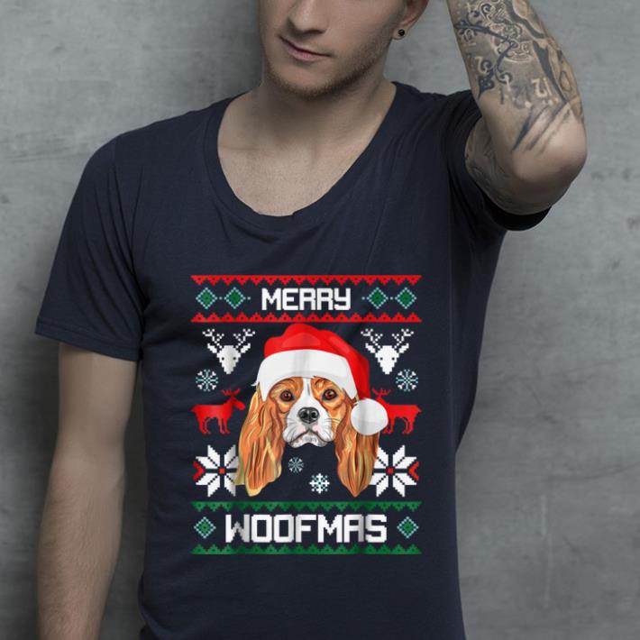 Original Cavalier King Charles Spaniel Merry Woofmas Christmas shirt 4 - Original Cavalier King Charles Spaniel Merry Woofmas Christmas shirt