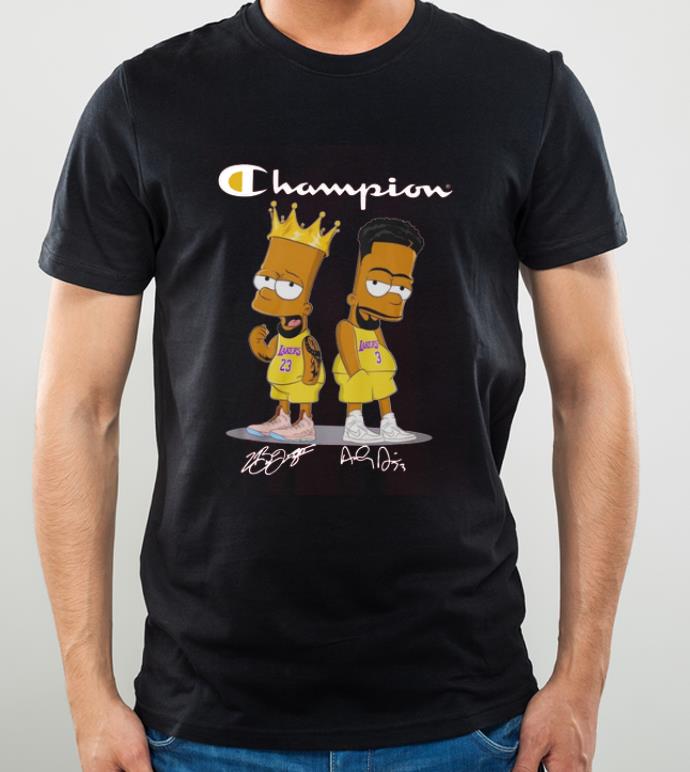 Original Champion Lebron James Jersey Lakers The Simpsons Signatures shirt 4 - Original Champion Lebron James Jersey Lakers The Simpsons Signatures shirt