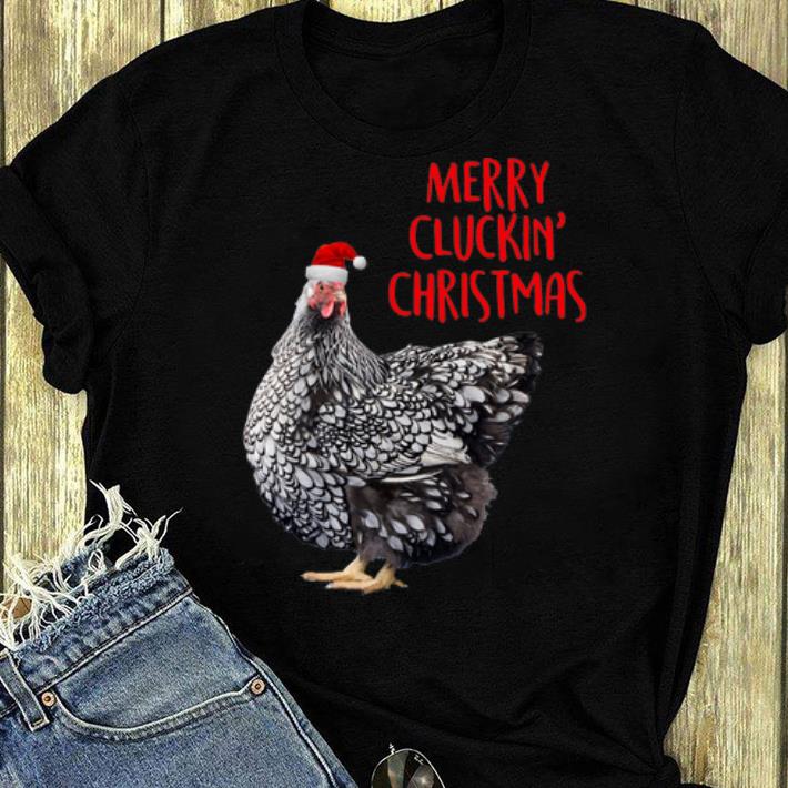 Original Chicken Merry Cluckin Christmas shirt 4 - Original Chicken Merry Cluckin’ Christmas shirt