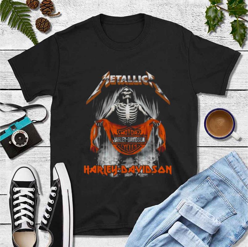 Original Harley Davidson Cycles Metallica Skull Motor shirt 4 - Original Harley-Davidson Cycles Metallica Skull Motor shirt
