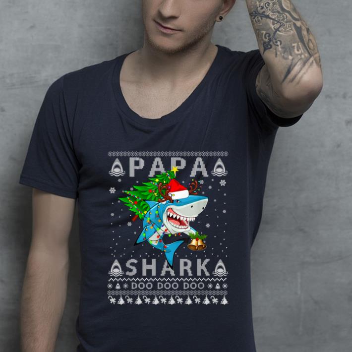 Original Papa Shark Santa Christmas Family Matching Pajamas shirt 4 - Original Papa Shark Santa Christmas Family Matching Pajamas shirt