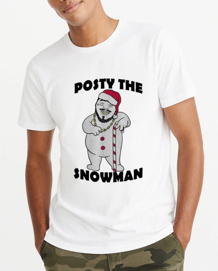 Original Post Malone Posty The Snowman Christmas shirt 4 - Original Post Malone Posty The Snowman Christmas shirt
