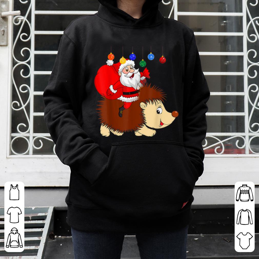 Original Santa Riding Hedgehog Christmas Pajama Gifts shirt 4 1 - Original Santa Riding Hedgehog Christmas Pajama Gifts shirt