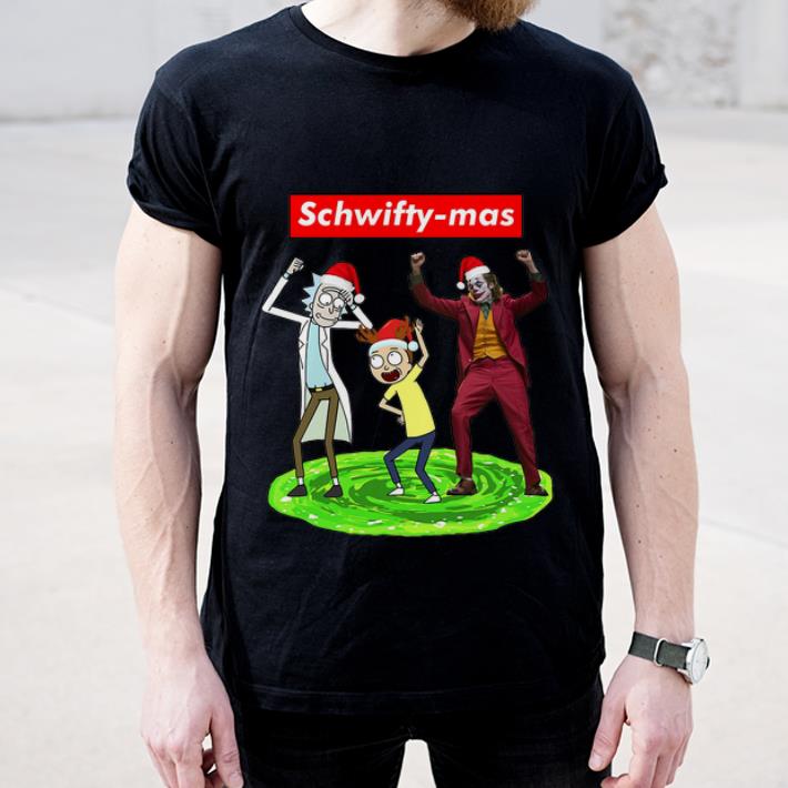 Original Schwifty mas Rick Morty And Joker Dancing shirt 4 - Original Schwifty-mas Rick Morty And Joker Dancing shirt